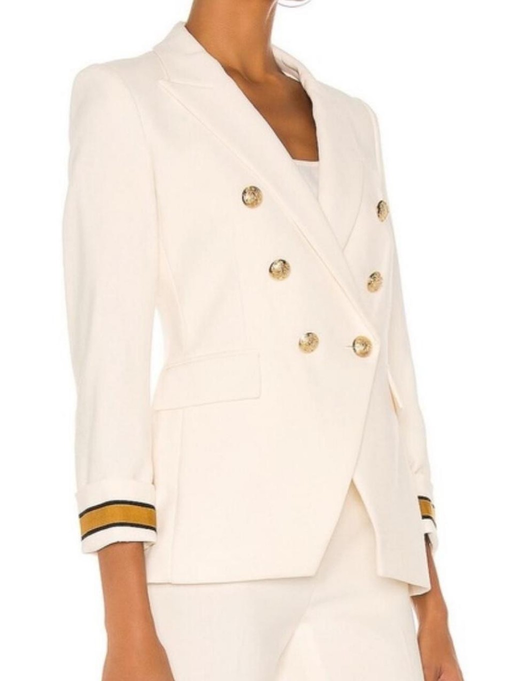 Veronica Beard Timber Dickey Jacket In Antique White Size 6 Nautical